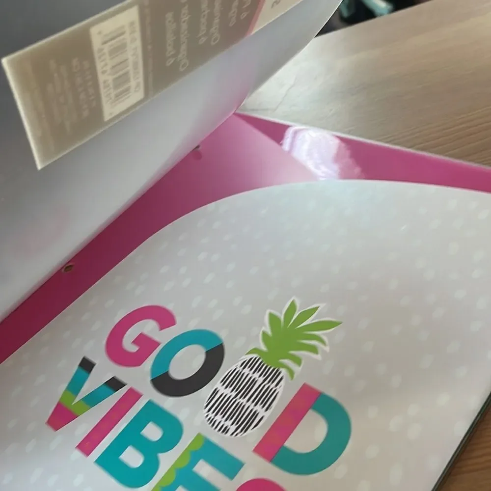6 pocket organizer folder The Good Vibes